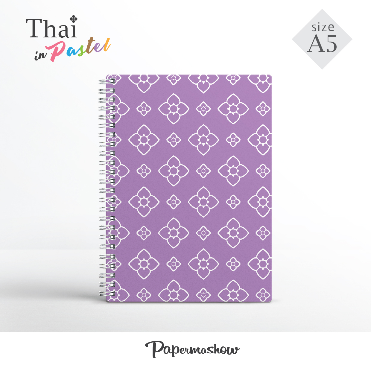 สมุดโน้ตลายไทย / Thai style note book / size A5