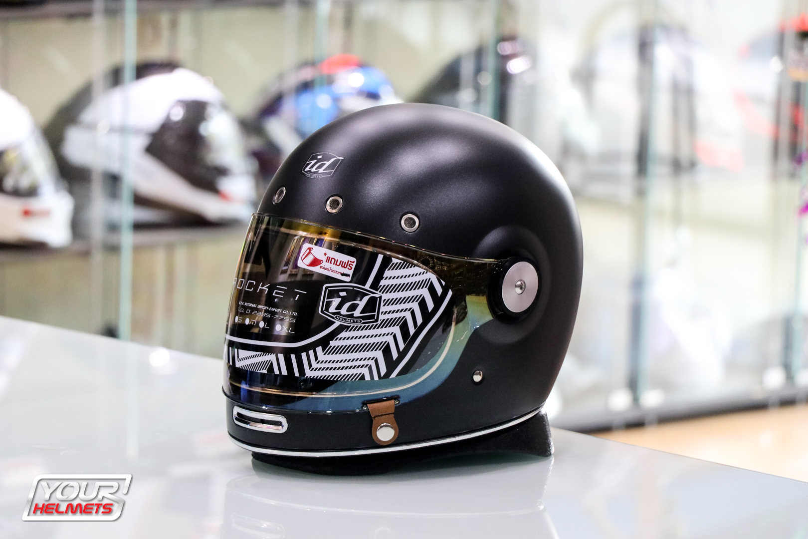 หมวกกันน็อค ID HELMETS รุ่น ROCKET MATT BLACK