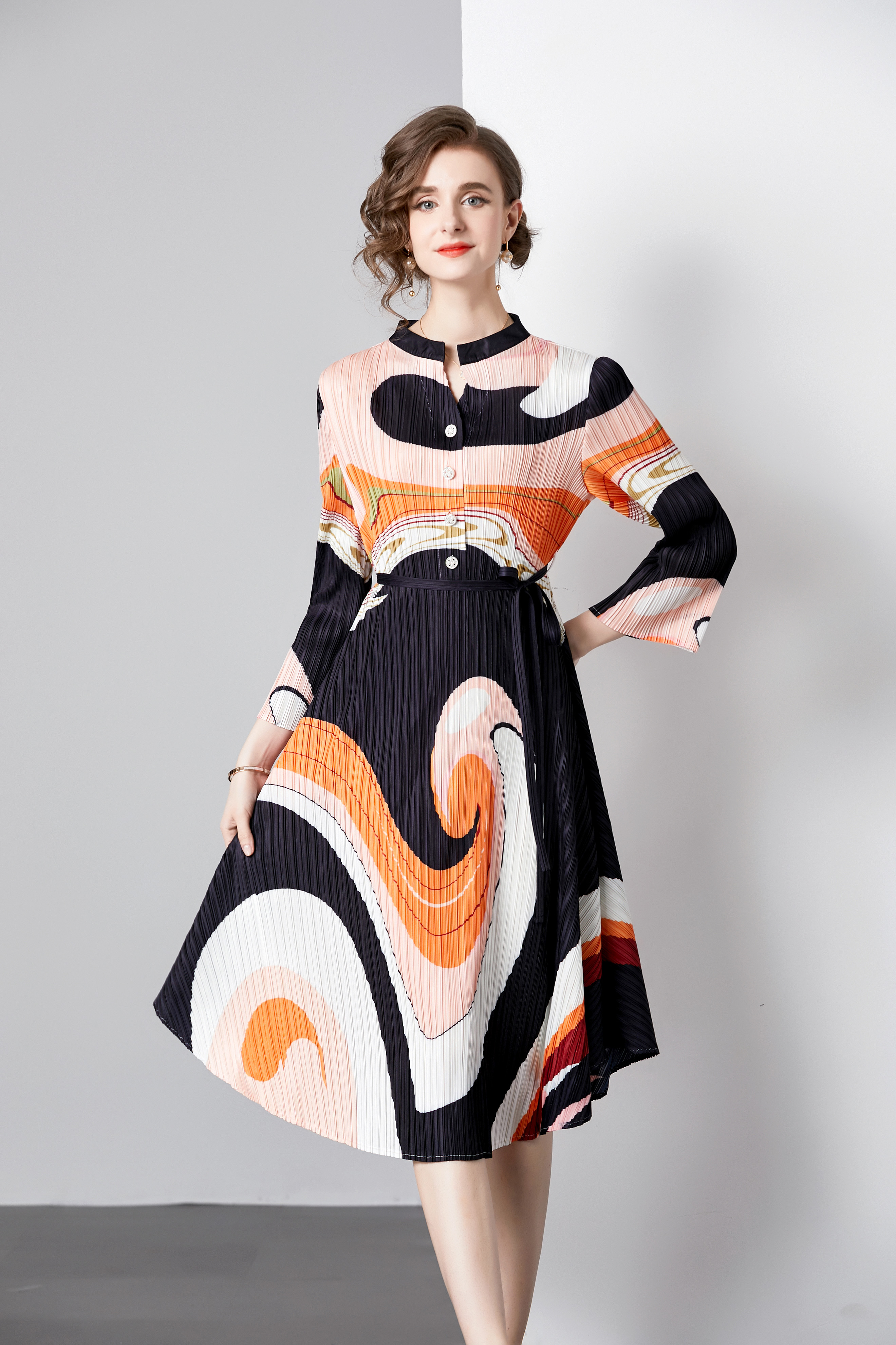 ชุดเดรสยาวสวยๆ ชุดเดรสยาวใส่สบาย ใส่ทำงาน มีขนาดS M L XL 2XL