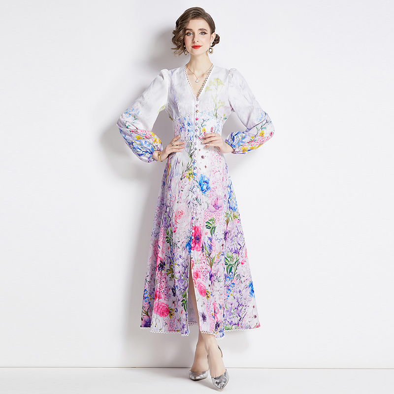 ชุดเดรสยาวสวยๆ ชุดเดรสยาวใส่สบาย ใส่ทำงาน มีขนาดS M L XL 2XL