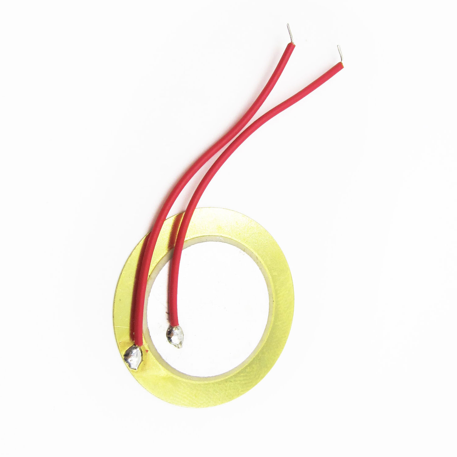 โมดูลเซนเซอร์ Piezo Elements Sounder Sensor Trigger Drum Disc + Wire Copper ขนาด 27mm