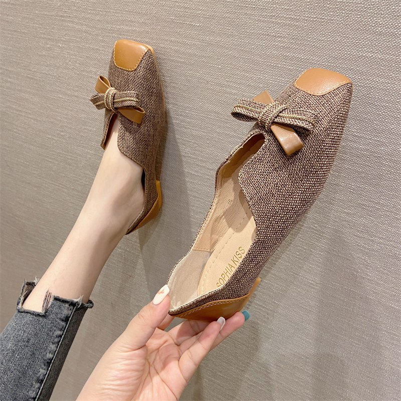 รองเท้าคัทชูผู้หญิงส้นเตี้ย ใส่สบาย มีขนาด35-40