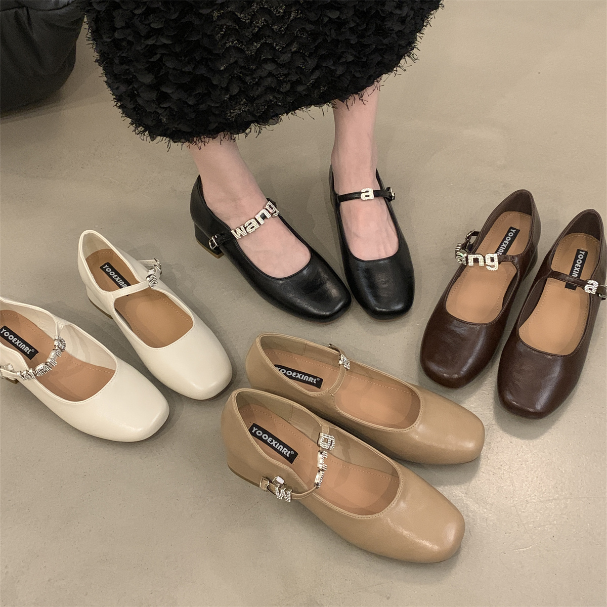 รองเท้าคัทชูผู้หญิงส้นเตี้ย ใส่สบาย มีขนาด35-43
