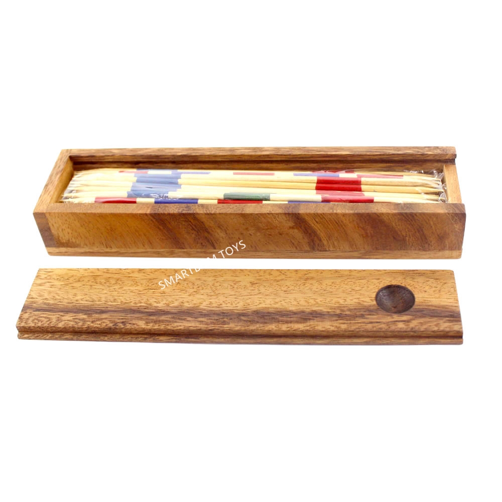 Mikado Wooden Game ตะเกียบไม้เลือกแต้ม ของเล่นฝึกสมอง จิ๊กซอว์ไม้