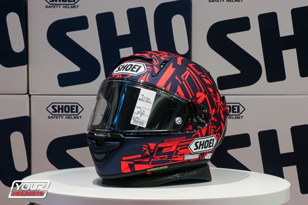 หมวกกันน็อค SHOEI HELMETS รุ่น X-SPIRIT PRO (X15) MARQUEZ DAZZLE TC-10