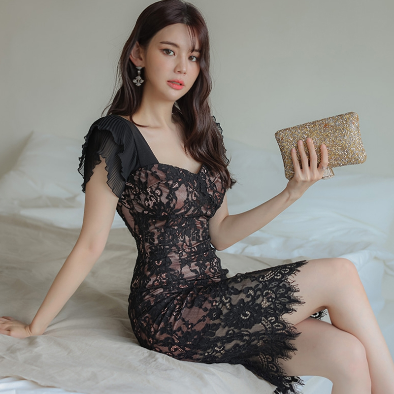 ชุดเดรสยาวสวยๆ สไตล์เกาหลี มีขนาด S M L XL สนใจทักแชท