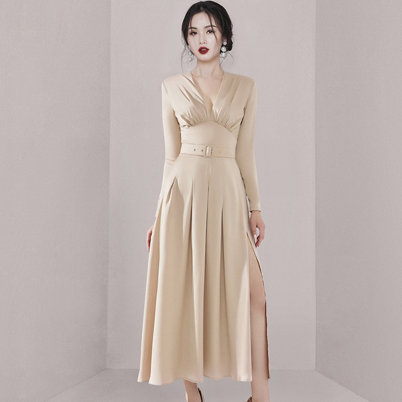 ชุดเดรสยาวสวยๆ ชุดเดรสยาวใส่สบาย ใส่ทำงาน มีขนาดS M L XL 2XL