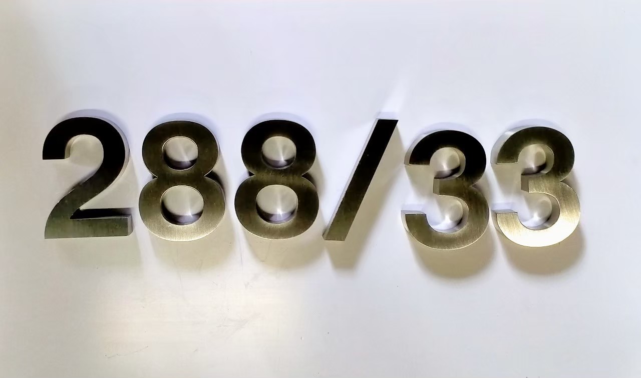 งานป้ายบ้านเลขที่ 288/33