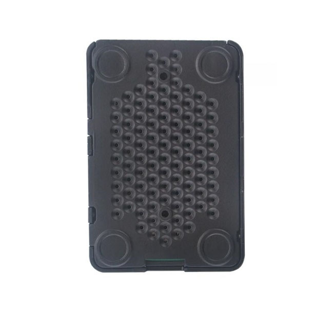 Raspberry Pi 4 Case Cover Shell Enclosure ABS Plastic Box สีดำ พร้อมพัดลม