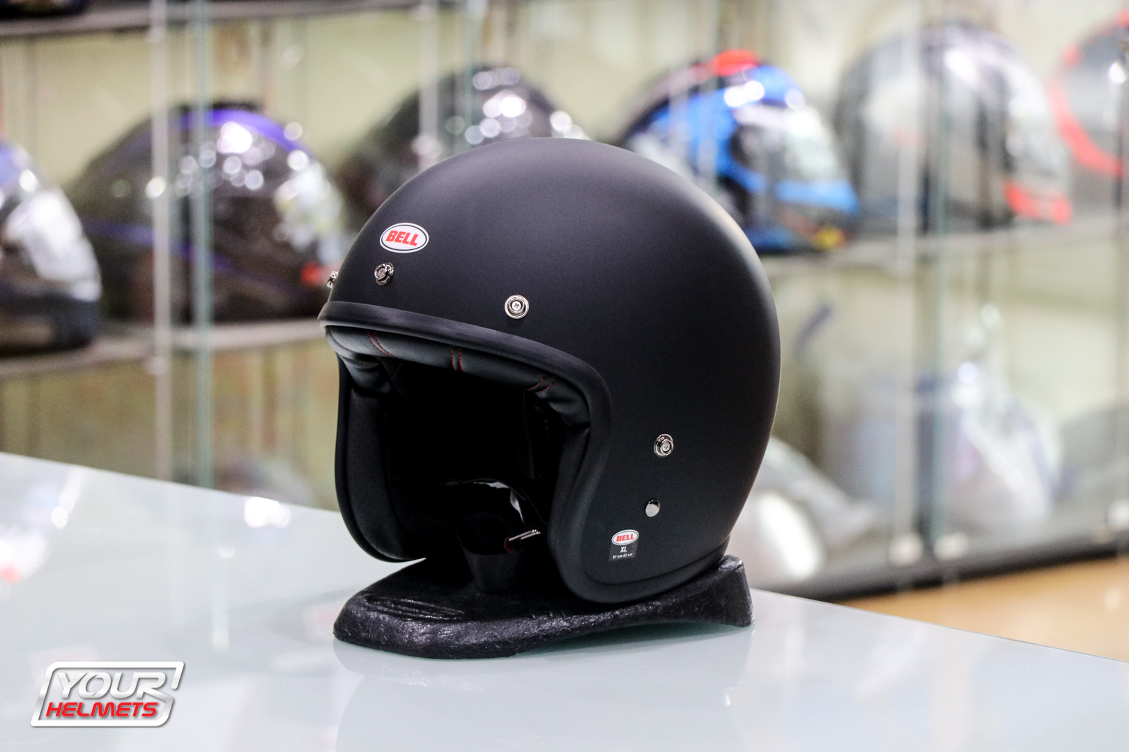 หมวกกันน็อค BELL HELMETS รุ่นCUSTOM500 SOLID MATT BLACK