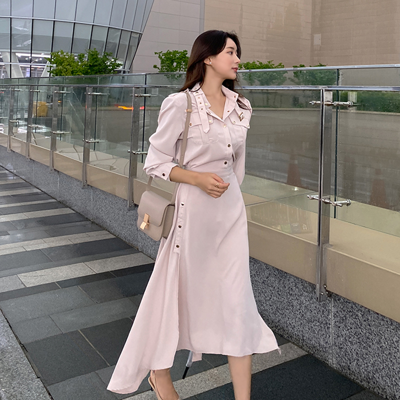 ชุดเดรสยาวสวยๆ สไตล์เกาหลี มีขนาด S M L XL สนใจทักแชท