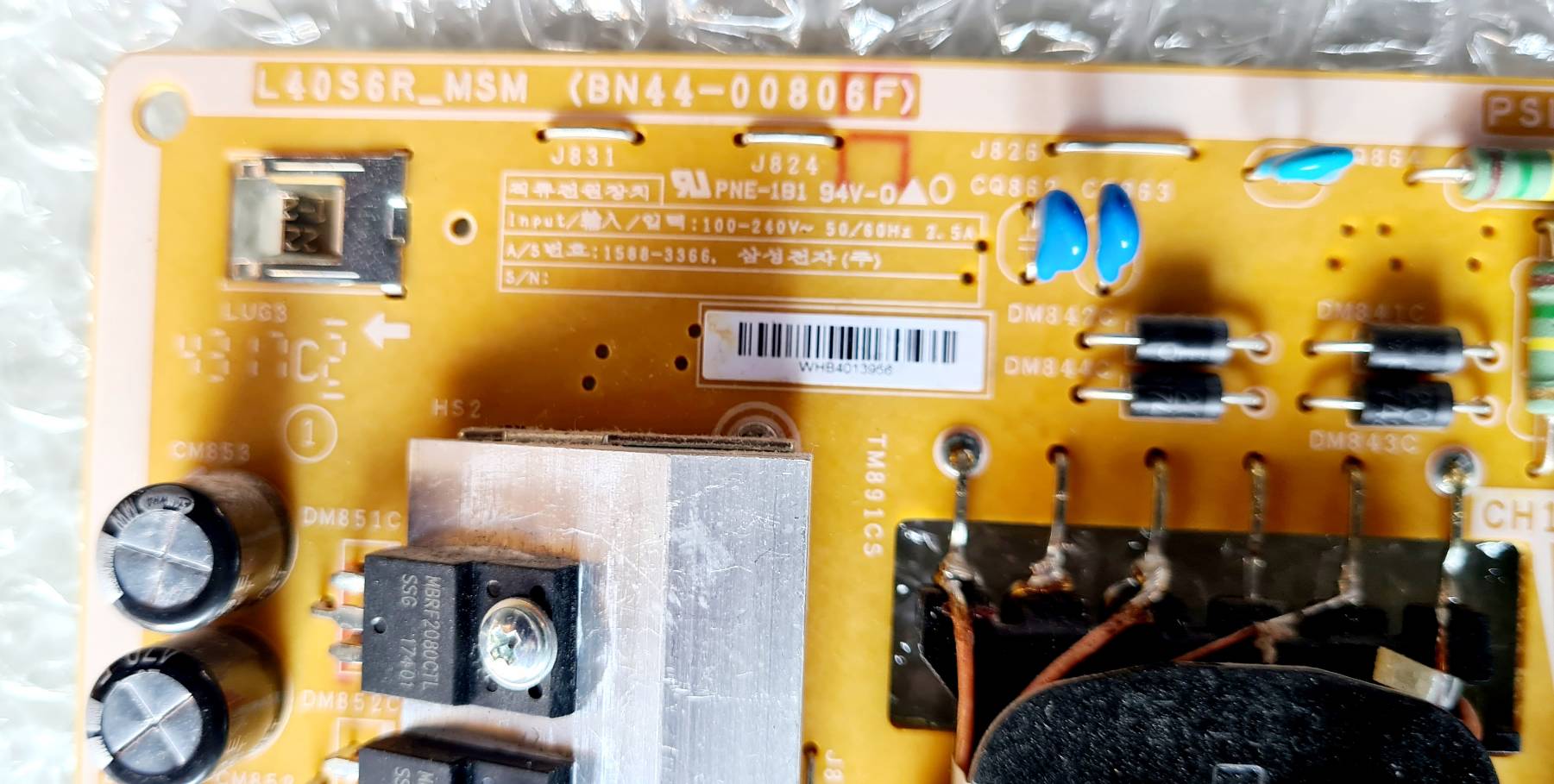 POWER SUPPLY SAMSUNG (เพาเวอร์ซัพพลาย ซุมซุง ) UA40KU6000K : UA40MU6100K : UA43MU6100K : UA43MU6103K : BN44-00806F