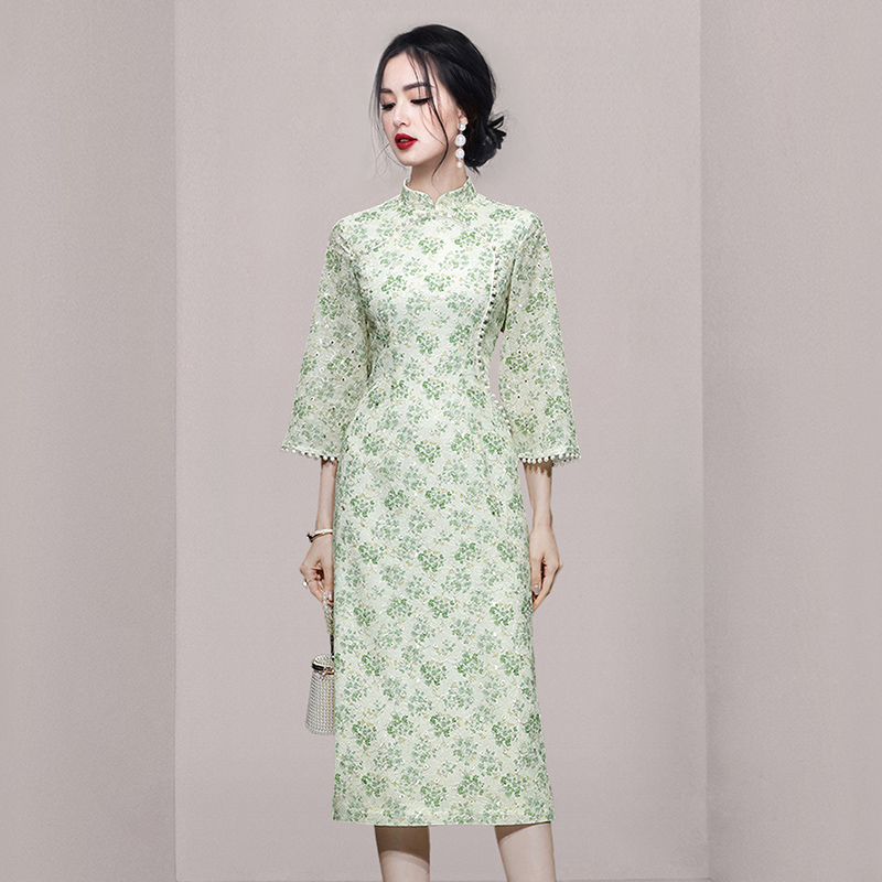 ชุดเดรสยาวสวยๆ สไตล์เกาหลี มีขนาด S M L XL สนใจทักแชท