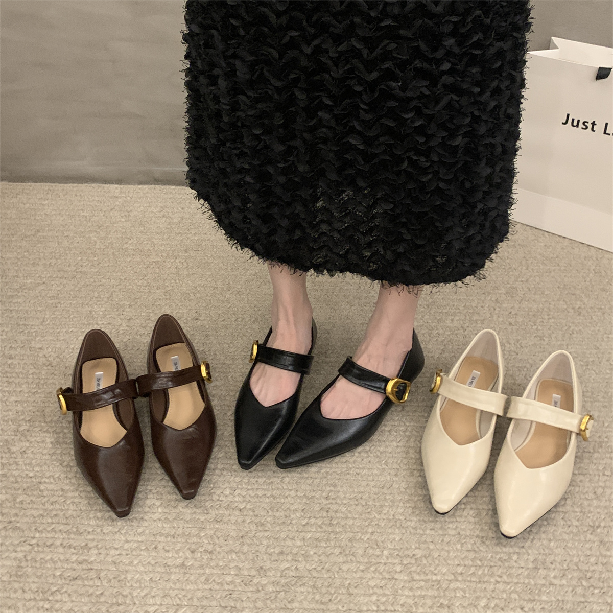 รองเท้าคัทชูผู้หญิงส้นเตี้ย ใส่สบาย มีขนาด35-43