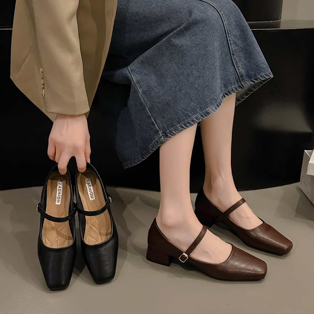 รองเท้าคัทชูผู้หญิงส้นเตี้ย ใส่สบาย มีขนาด35-40