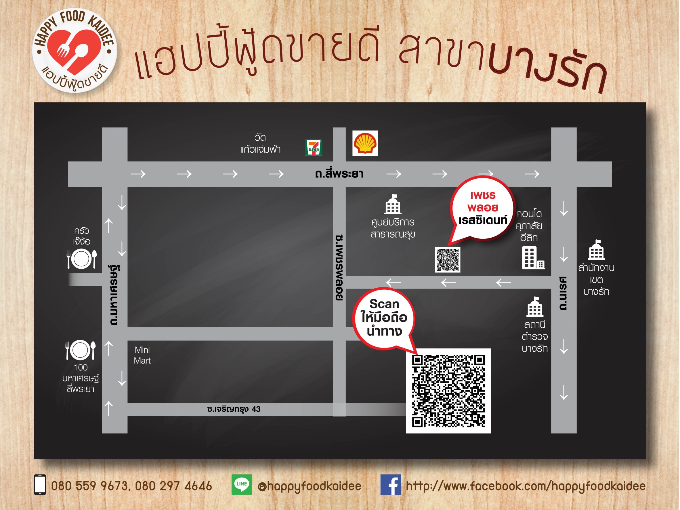 แผนที่ สาขาบางรัก