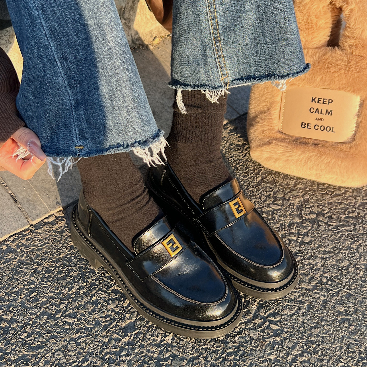 รองเท้าคัทชูผู้หญิงส้นเตี้ย ใส่สบาย มีขนาด35-40