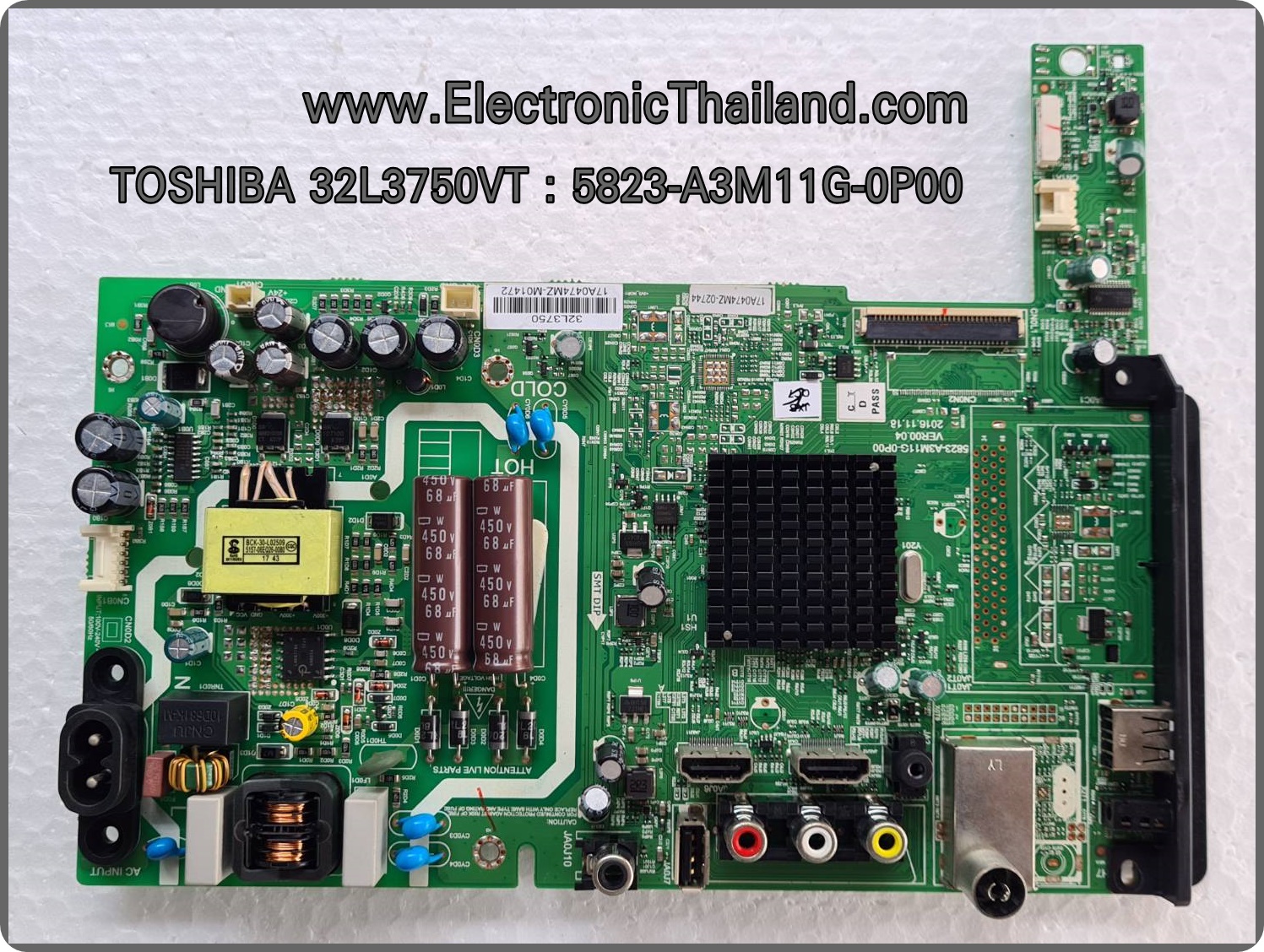 Main Board TOSHIBA 32L3750VT : 5823-A3M11G-0P00