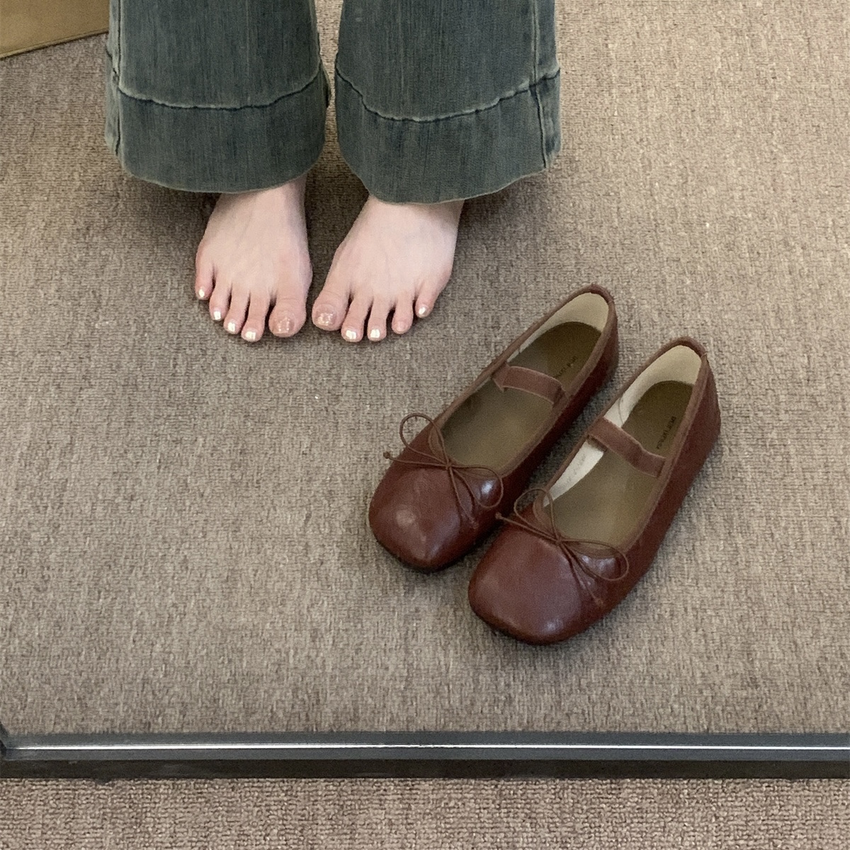 รองเท้าคัทชูผู้หญิงส้นเตี้ย ใส่สบาย มีขนาด35-43