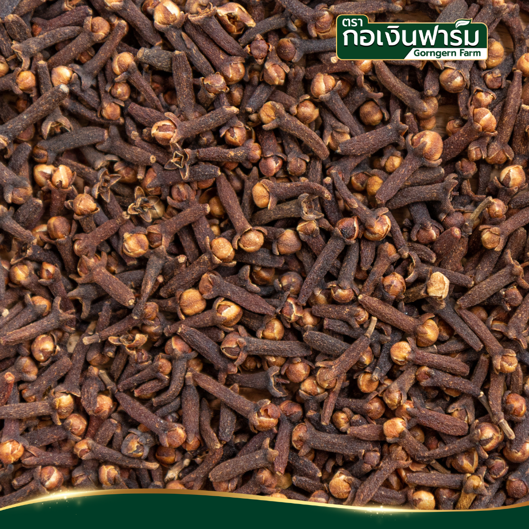 กานพลูอบแห้ง Dried Clove ตรากอเงินฟาร์ม ขนาด 150 กรัม