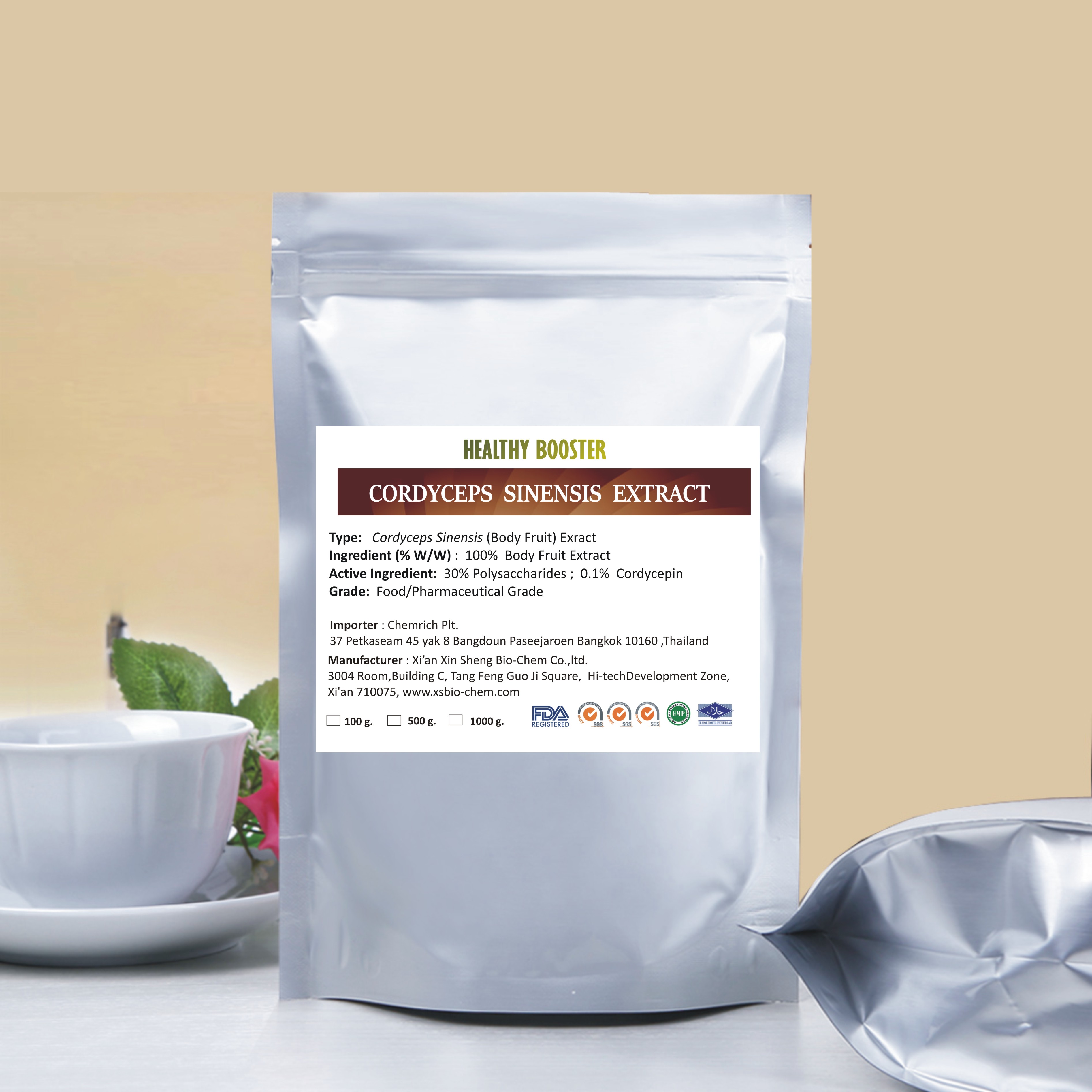 ถั่งเช่า ธิเบตสกัด(Body fruit) 250g.