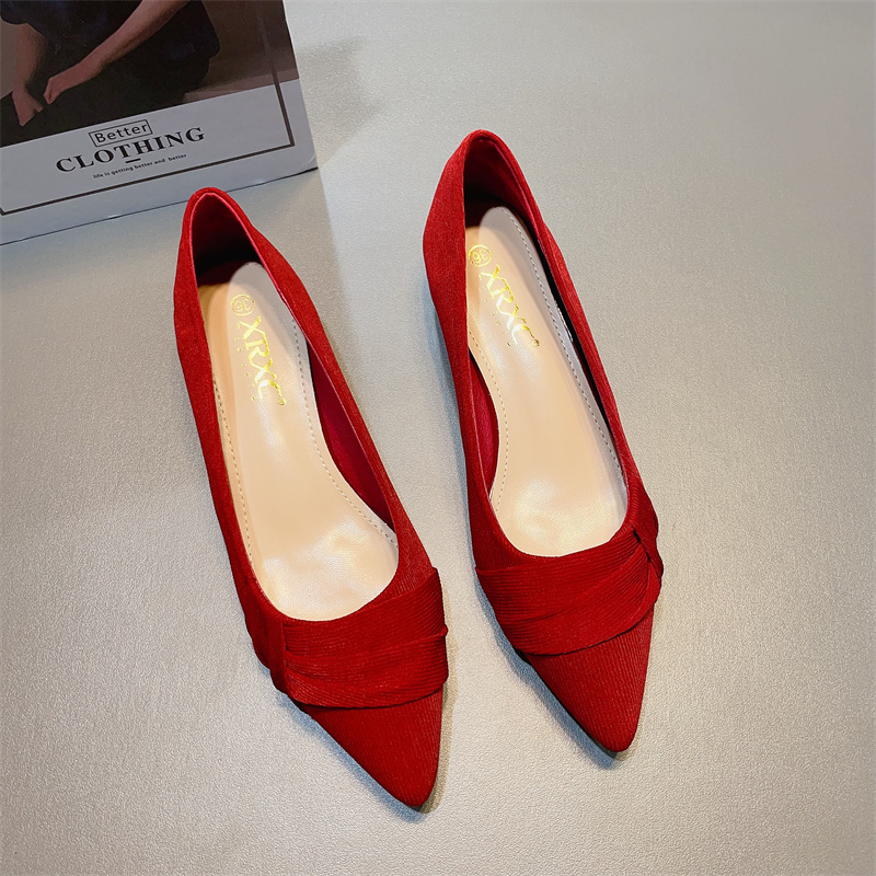 รองเท้าคัทชูผู้หญิงส้นเตี้ย ใส่สบาย มีขนาด35-40