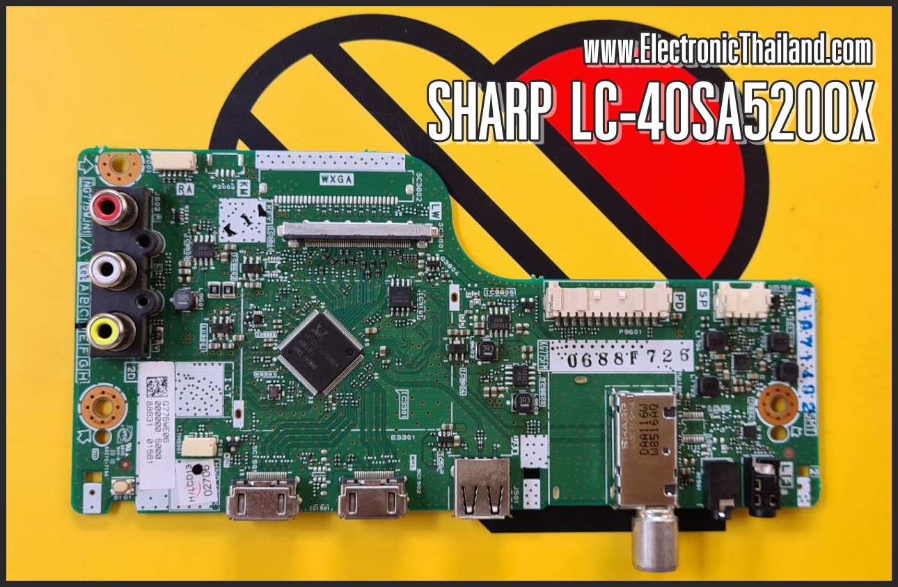 Main Board SHARP LC-40SA5200X NG775WJN1 :DKEYMG775FM02