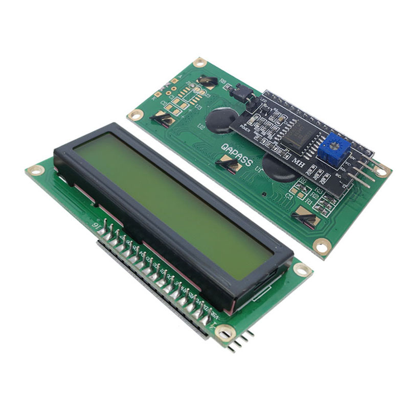 จอภาพ LCD16x2 พร้อมโมดูล I2C (บัดกรีแล้ว) สีเหลืองเขียว 5V แบบมี backlight สำหรับ arduino