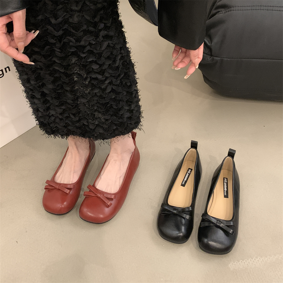 รองเท้าคัทชูผู้หญิงส้นเตี้ย ใส่สบาย มีขนาด35-43
