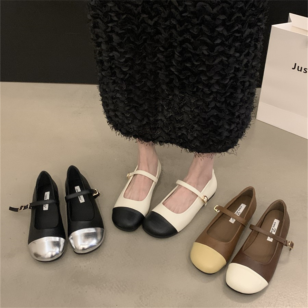 รองเท้าคัทชูผู้หญิงส้นเตี้ย ใส่สบาย มีขนาด35-43