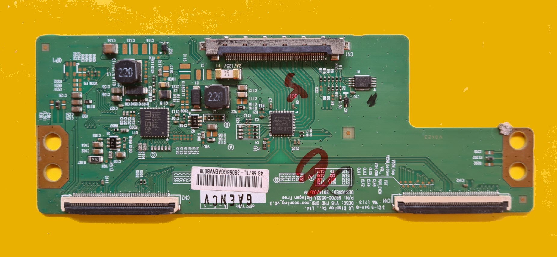 T-CON BOARD LG 43LF510T:43LF540T:43LF590T:43LH540T:LTV-4303:43PFL5250S :6870C-0532A