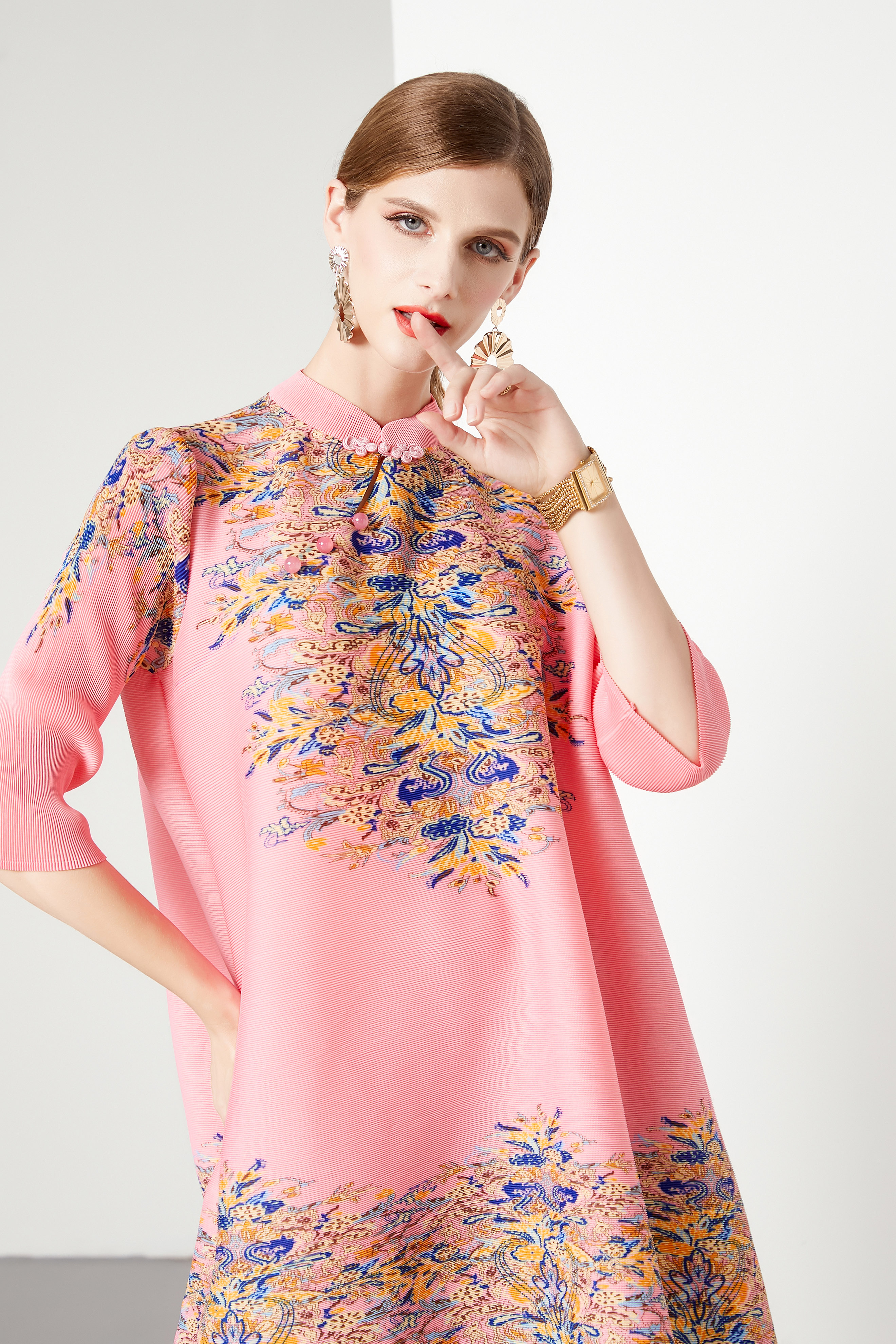 ชุดเดรสยาวสวยๆ ชุดเดรสยาวใส่สบาย ใส่ทำงาน มีขนาดS M L XL 2XL