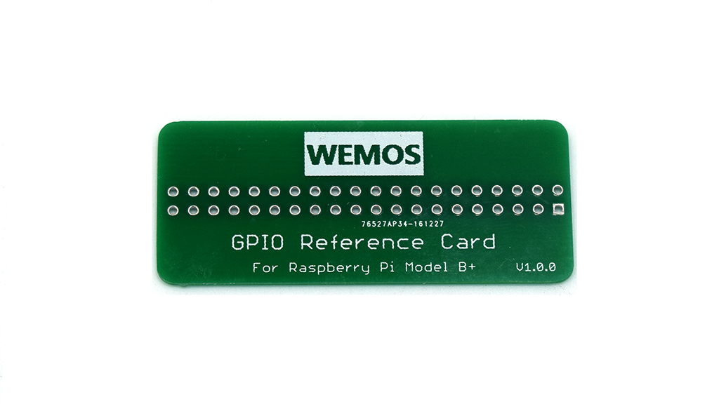 การ์ดอ้างอิงตำแหน่ง GPIO 40 Pin Reference Card สำหรับ Raspberry Pi Model B ขนาด 52mm x 22mm x 0.8mm