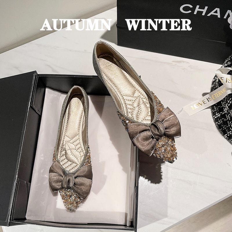 รองเท้าคัทชูผู้หญิงส้นเตี้ย ใส่สบาย มีขนาด35-43