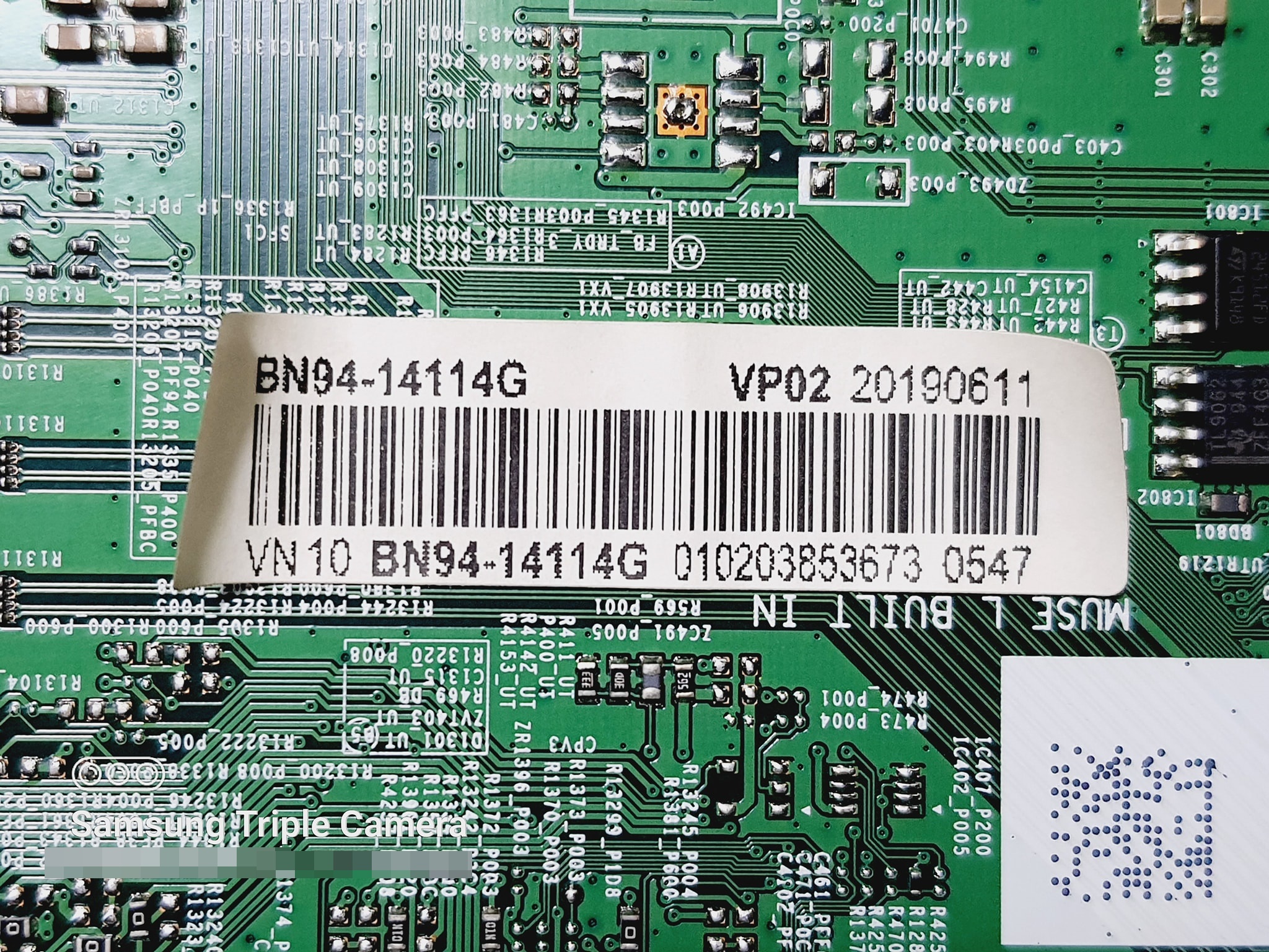 Main Board Samsung (เมนบอร์ด ซัมซุง) UA55RU7300K : BN94-14277K : BN94-14114G : BN94-00035G