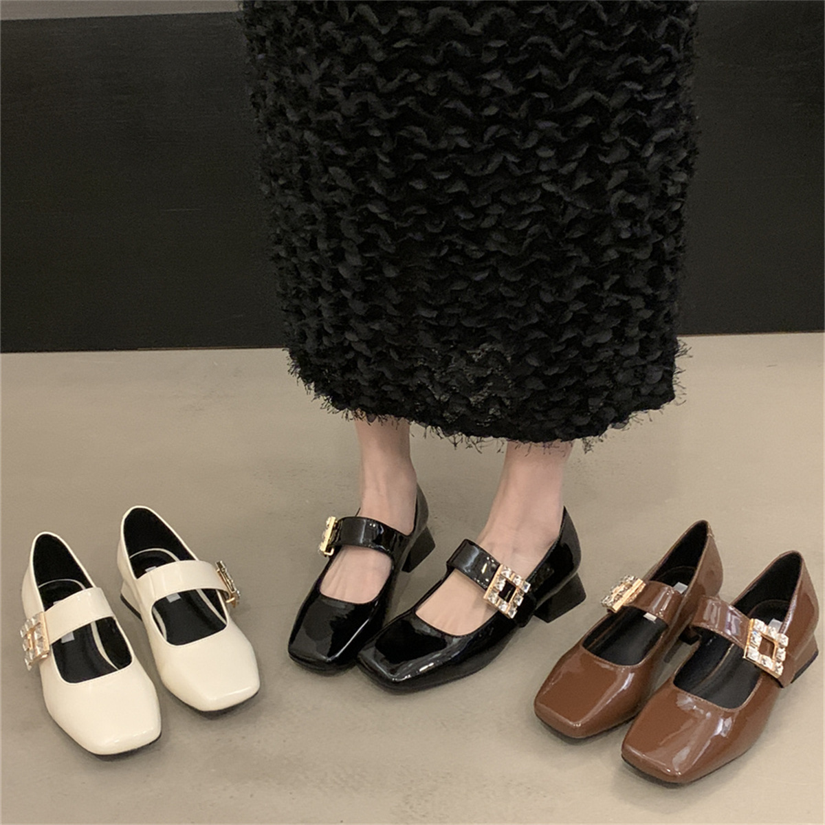 รองเท้าคัทชูผู้หญิงส้นเตี้ย ใส่สบาย มีขนาด35-43
