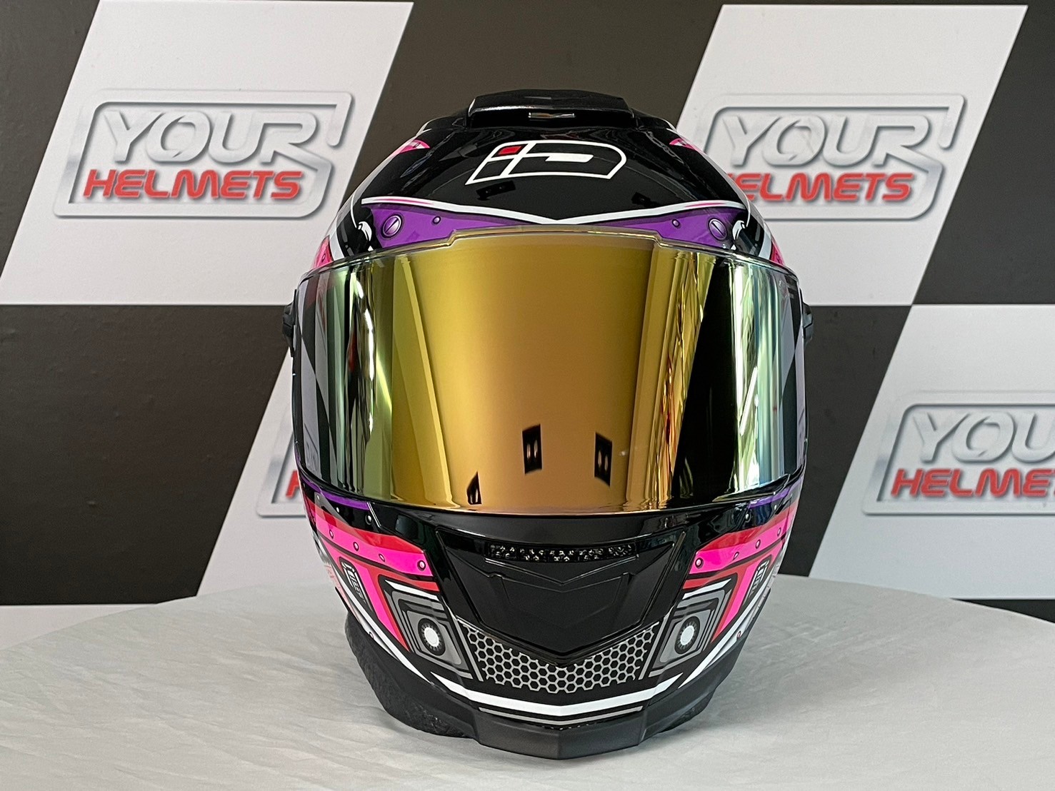 หมวกกันน็อค ID HELMETS รุ่น SPARTAN BT FAST 8 BLACK