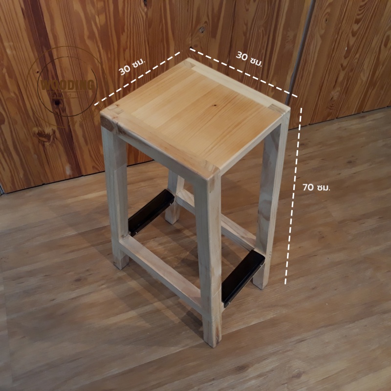 เก้าอี้ไม้สน (J038-01)
