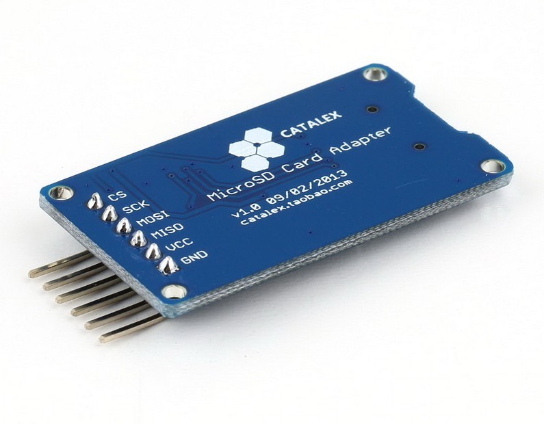 Micro SD TF Card Memory Shield SPI Module สำหรับบันทึกข้อมูล Arduino