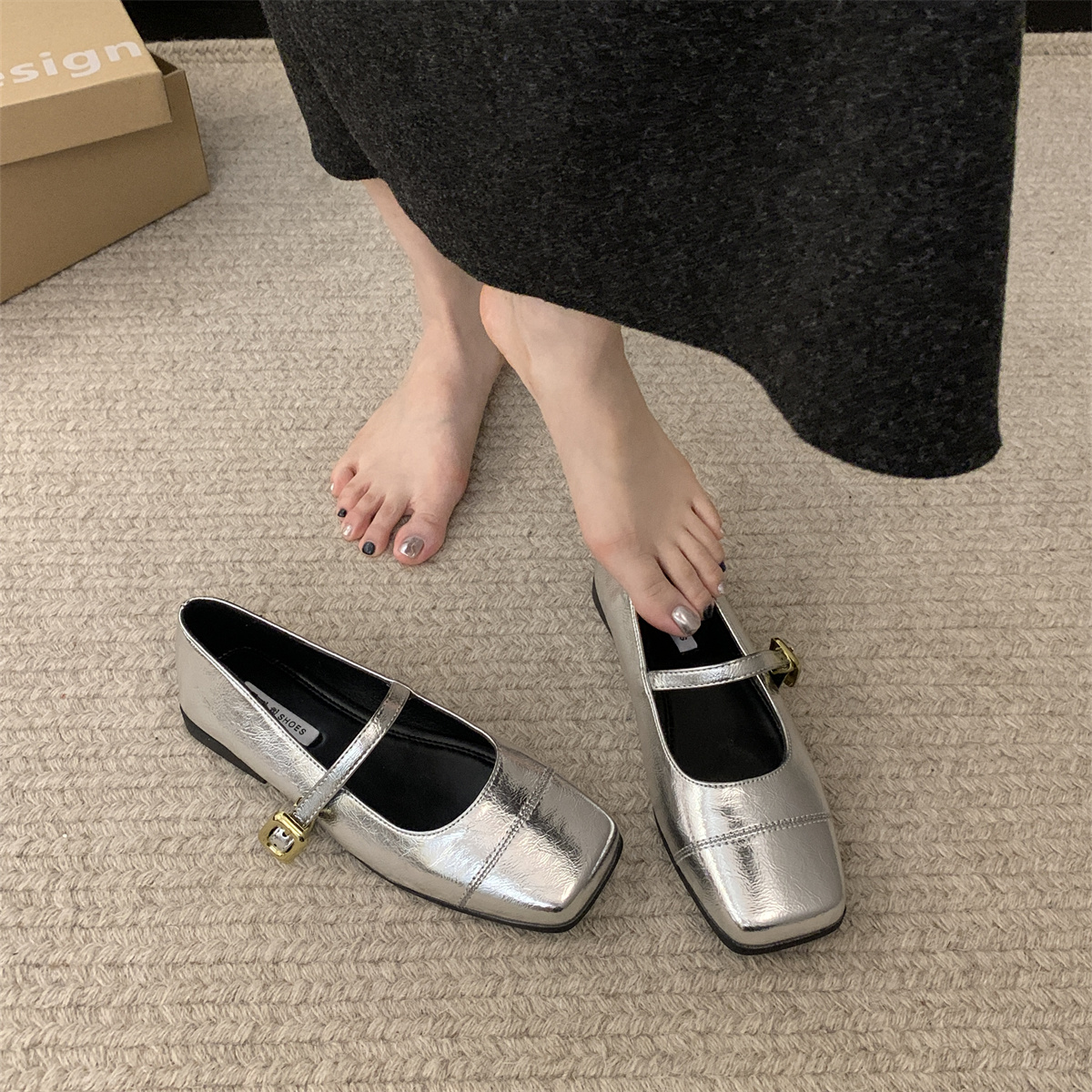 รองเท้าคัทชูผู้หญิงส้นเตี้ย ใส่สบาย มีขนาด35-43