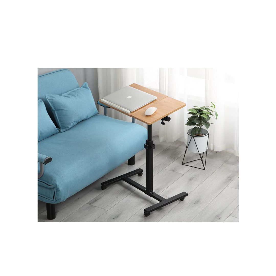 โต๊ะคอมพิวเตอร์ ปรับระดับได้ มีล้อเลื่อน