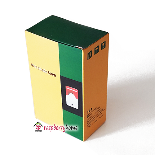 ไซเรนแบบมีไฟกระพริบ Mini Strobe Siren 220V Security Sound and Light Alarm Siren
