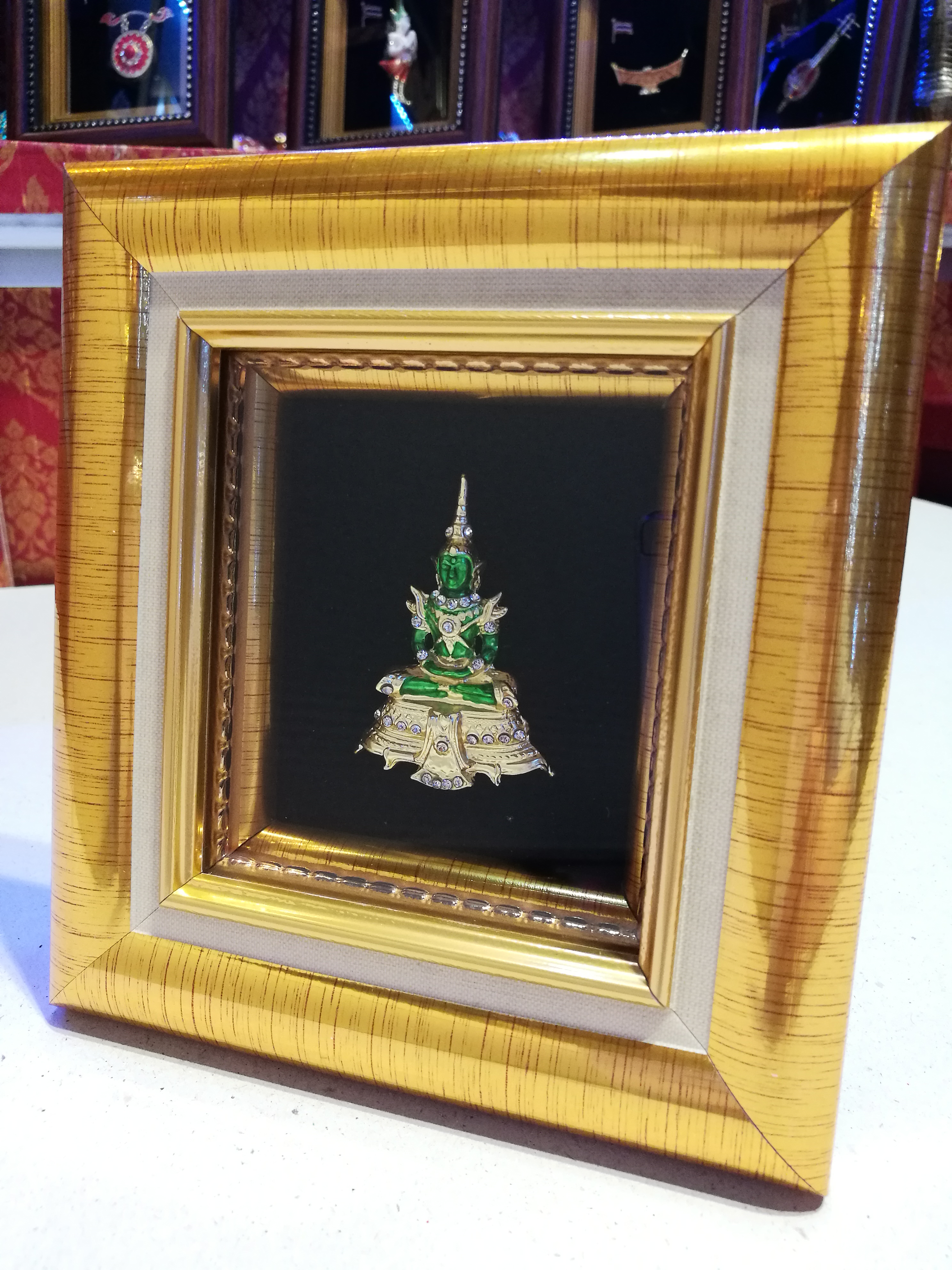 กรอบรูปพระแก้วมรกต ทรงฤดูร้อน ของฝากที่ระลึก สำหรับสะสมสักการะบูชา