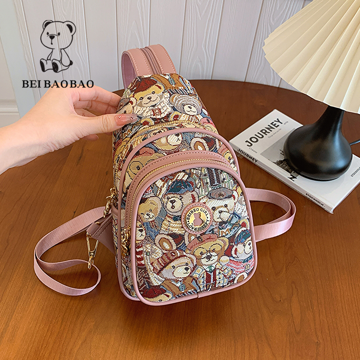 กระเป๋าผู้หญิงสวยๆ กระเป๋าสะพายข้างผู้หญิง กระเป๋าแบรนด์ BEAR BAG กระเป๋าหมีสุดคิ้ว!