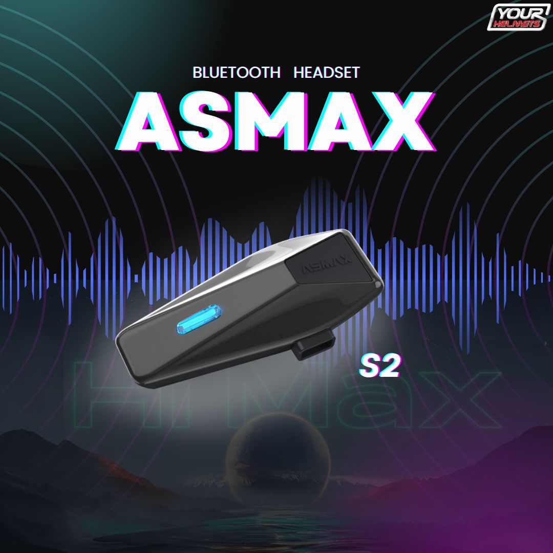 บลูทูธติดหมวกกันน็อค ASMAX รุ่น S2