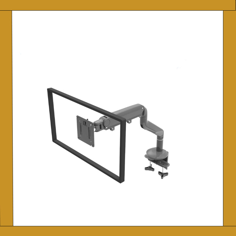 ขายึดจอสปริงก๊าซ 49″ Heavy duty Monitor Gas Spring Desk Mount 16KG