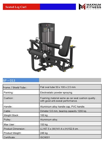 เครื่องฝึกล้ามเนื้อเดี่ยว สำหรับยิม ฟิตเนส Single Machine แบรนด์ Maxnum