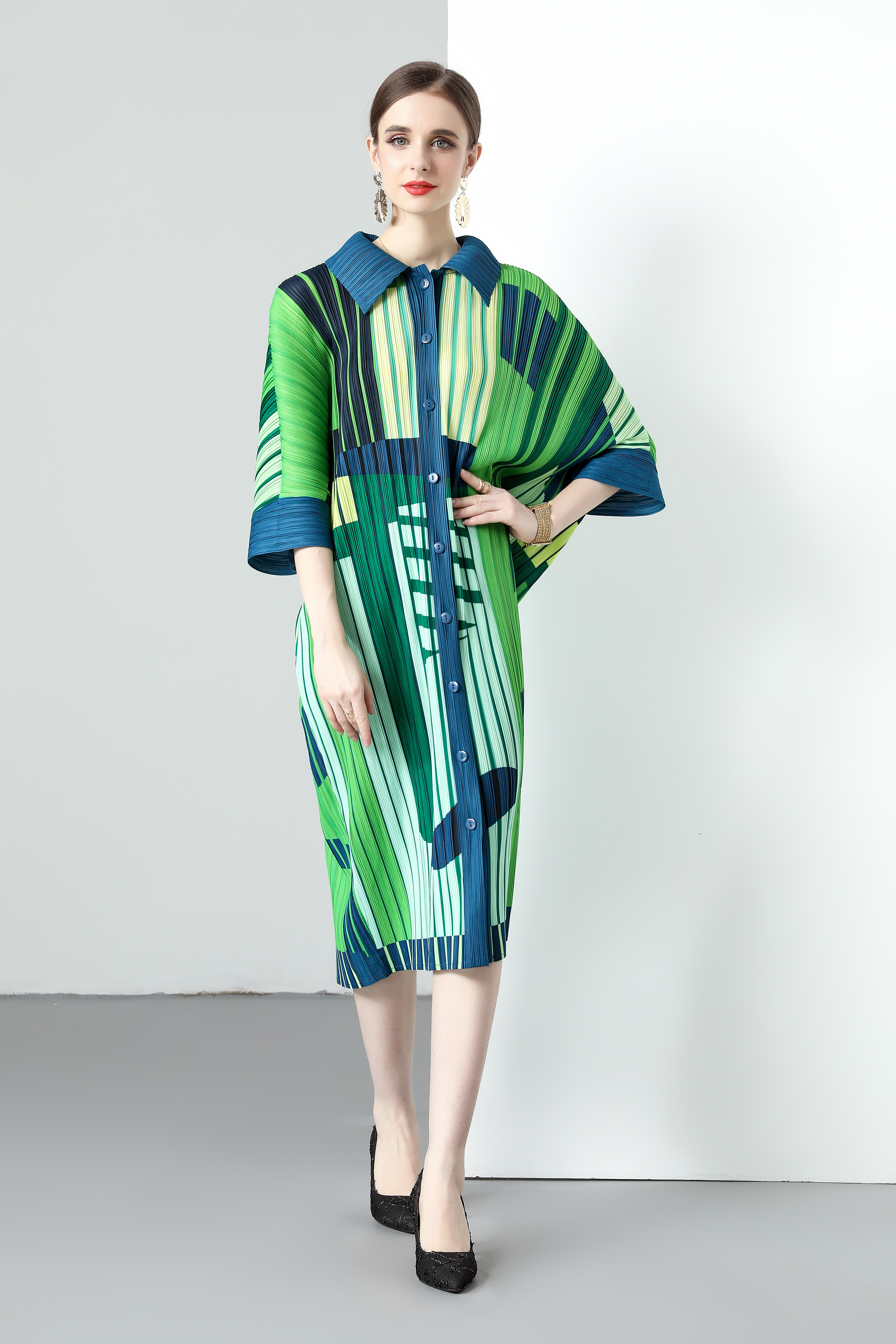 ชุดเดรสยาวสวยๆ ชุดเดรสยาวใส่สบาย ใส่ทำงาน มีขนาดS M L XL 2XL