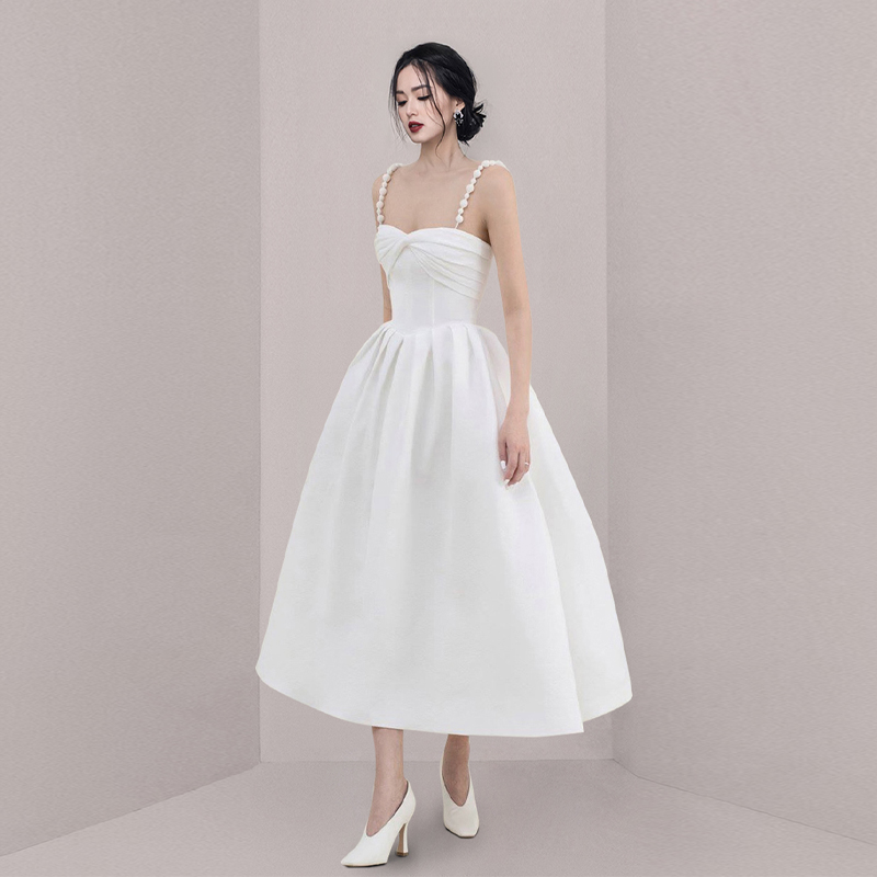 ชุดเดรสยาวสวยๆ สไตล์เกาหลี มีขนาด S M L XL สนใจทักแชท