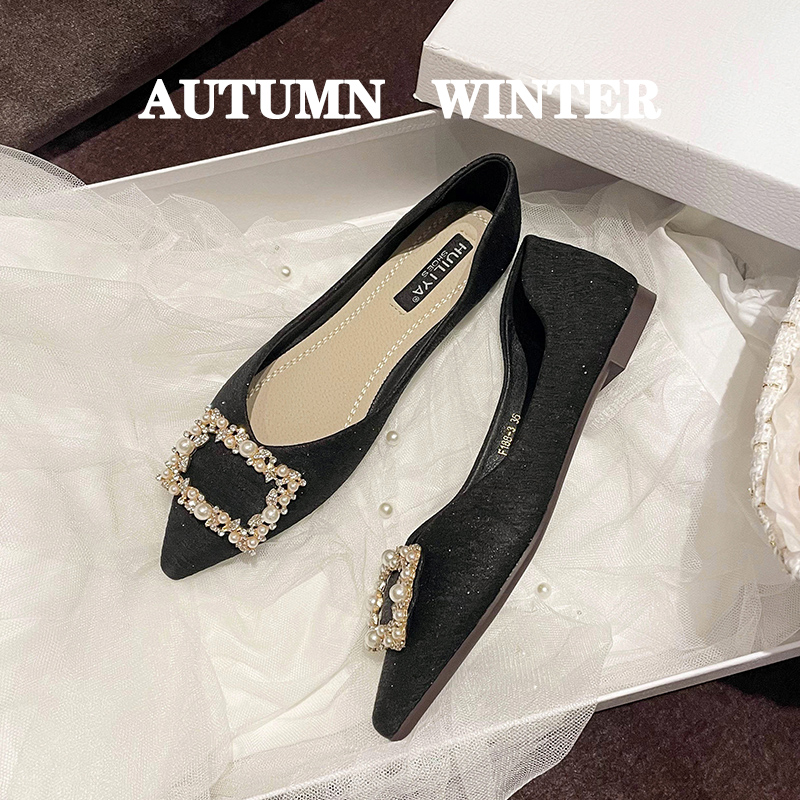 รองเท้าคัทชูผู้หญิงส้นเตี้ย ใส่สบาย มีขนาด35-43